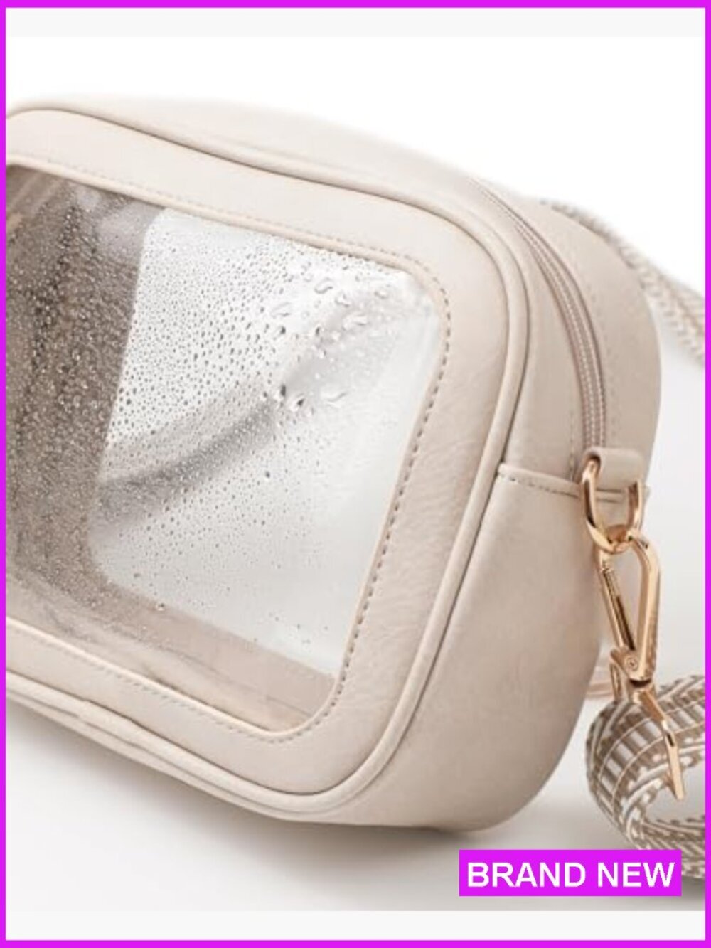 Clear Crossbody Bag Stadium Approved Concerts Games Adjustable Strap Tassel - Picture 6 of 7